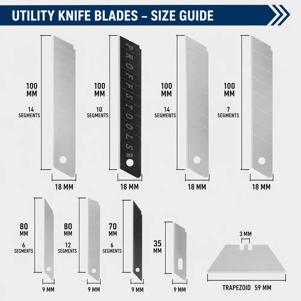 Replacement Utility Knife Blades product image on white background