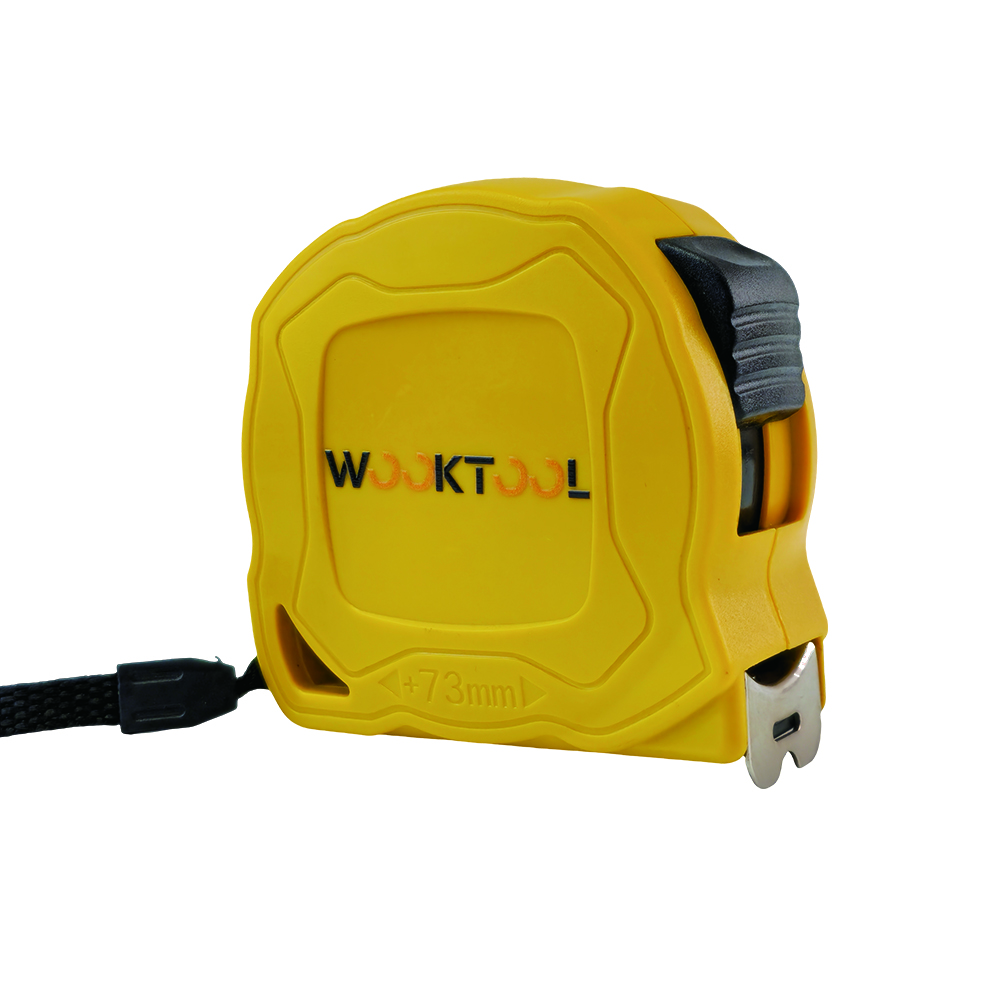 Plastic Shell Steel Blade Tape Measure product image on white background